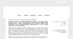 Desktop Screenshot of bohmcb.cz